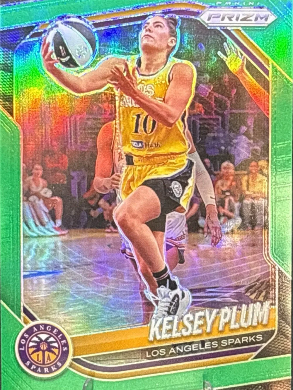 Panini Prizm Kelsey Plum Los Angeles Sparks Card - Green Prizm